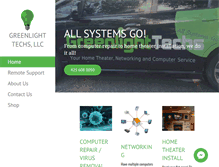 Tablet Screenshot of greenlighttechs.com